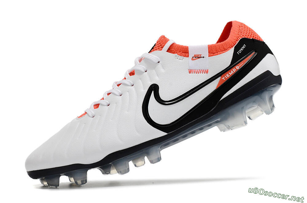 Men's Nike Tiempo Legend 10 Elite FG Football Boots - White/Black/Red 5