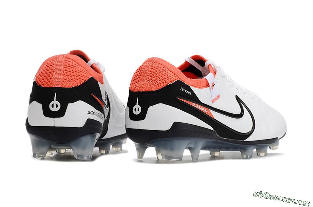 Men's Nike Tiempo Legend 10 Elite FG Football Boots - White/Black/Red 6