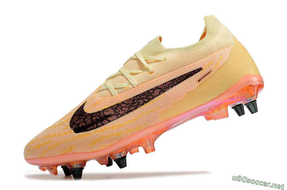 Men's Nike Phantom GX Elite SG Football Boots - Yellow/Black/Orange 5