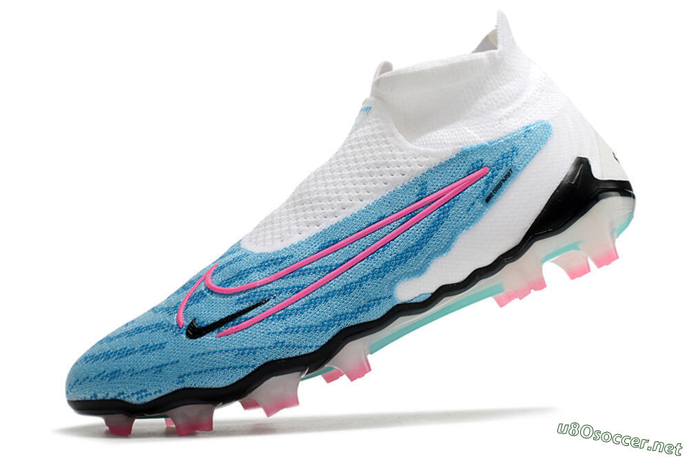 Men's Nike Phantom GX Elite DF FG Football Boots - Blue/Pink/White 5