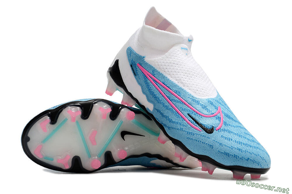 Men's Nike Phantom GX Elite DF FG Football Boots - Blue/Pink/White 3