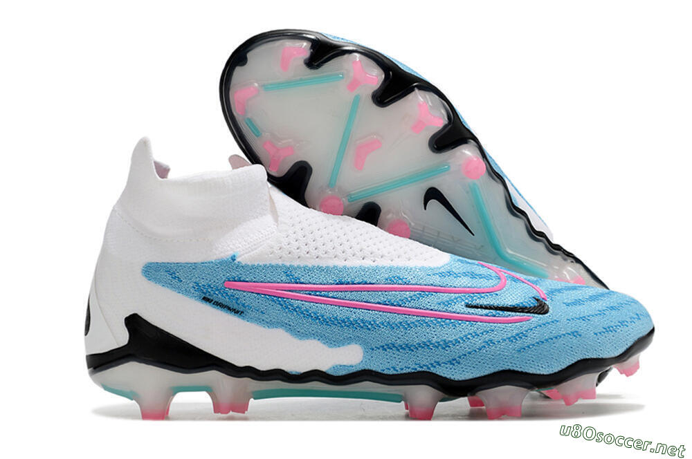 Men's Nike Phantom GX Elite DF FG Football Boots - Blue/Pink/White 2