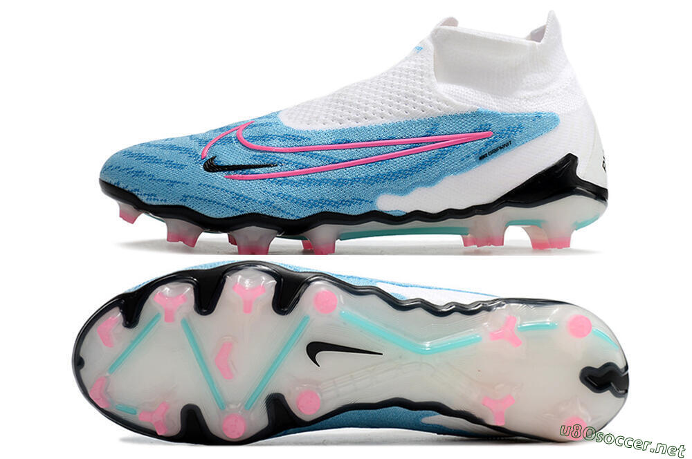 Men's Nike Phantom GX Elite DF FG Football Boots - Blue/Pink/White 1