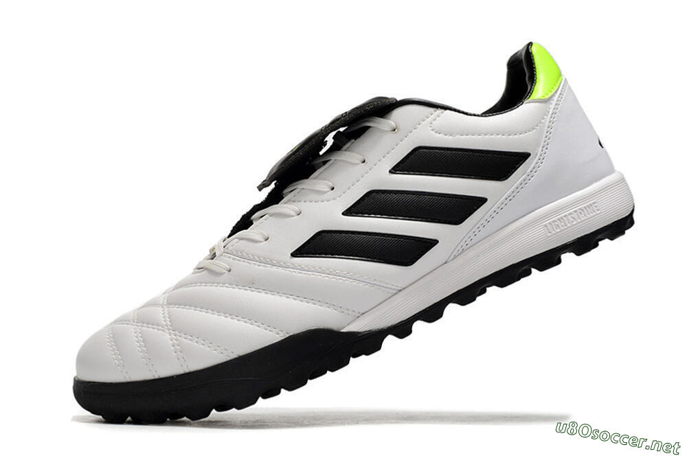 Men's Adidas Copa Gloro TF Football Shoes - White/Black/Green 5