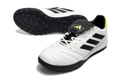 Men's Adidas Copa Gloro TF Football Shoes - White/Black/Green