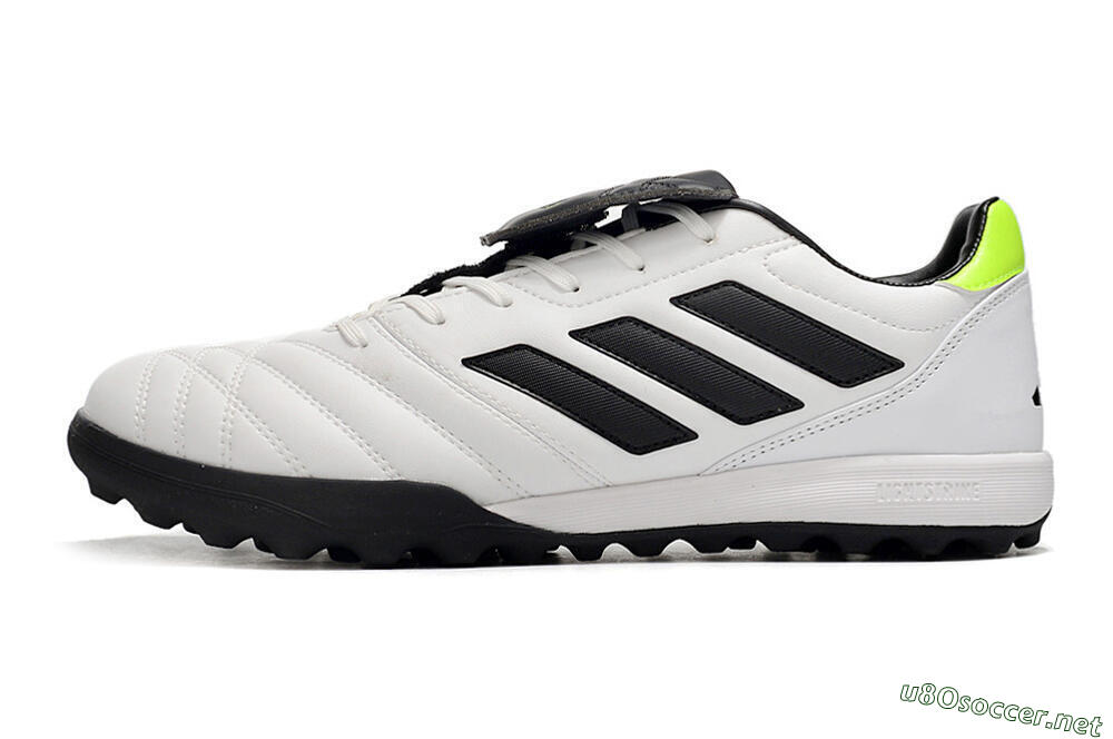Men's Adidas Copa Gloro TF Football Shoes - White/Black/Green 0