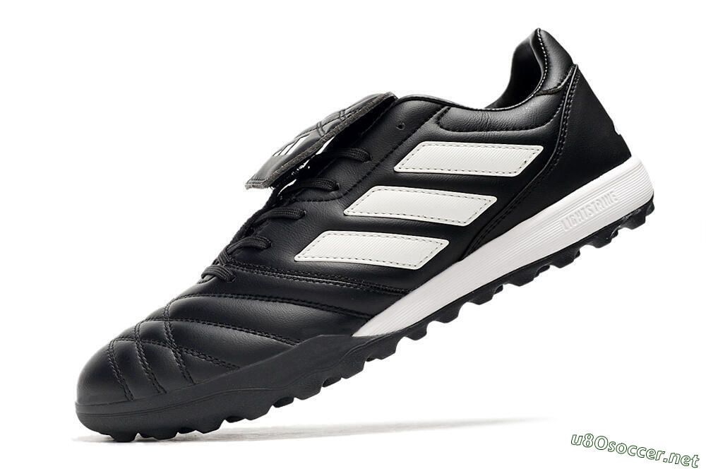 Men's Adidas Copa Gloro TF Football Shoes - Black/White 5