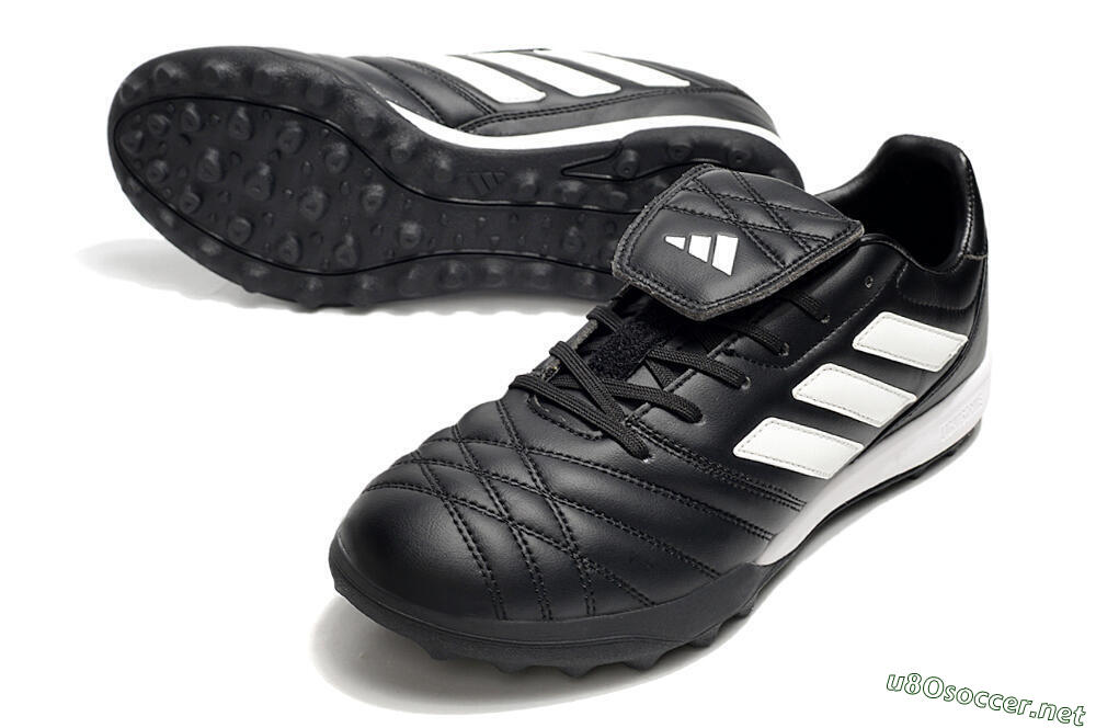 Men's Adidas Copa Gloro TF Football Shoes - Black/White 3