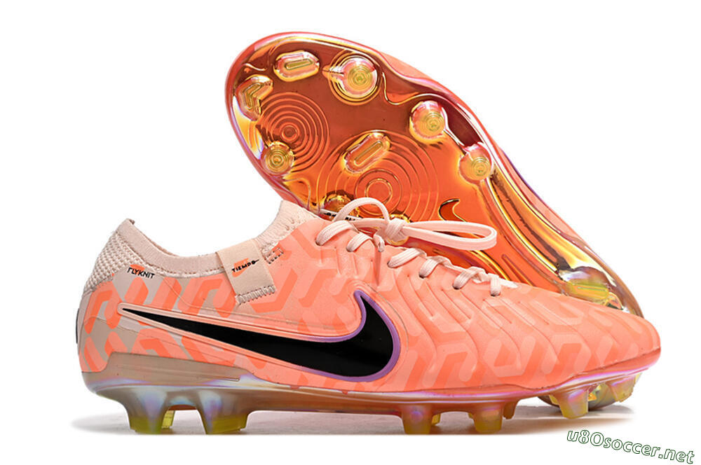 Men's Nike Tiempo Legend 10 Elite FG Football Boots - Pink/Black 2