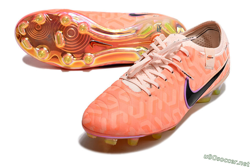 Men's Nike Tiempo Legend 10 Elite FG Football Boots - Pink/Black 3