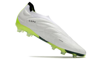 Men's Adidas Copa Pure+ FG Football Boots - White/Black/Green