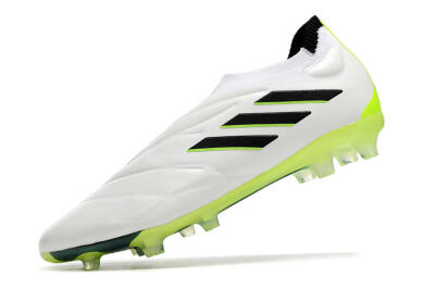 Men's Adidas Copa Pure+ FG Football Boots - White/Black/Green