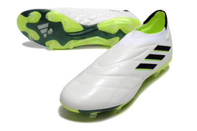 Men's Adidas Copa Pure+ FG Football Boots - White/Black/Green