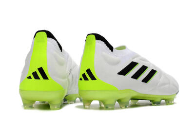 Men's Adidas Copa Pure+ FG Football Boots - White/Black/Green