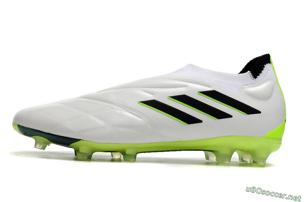 Men's Adidas Copa Pure+ FG Football Boots - White/Black/Green 0
