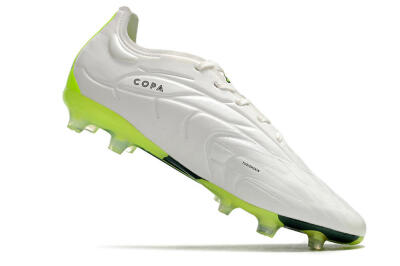 Men's Adidas Copa Pure.1 FG Football Boots - White/Black/Green