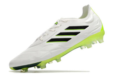 Men's Adidas Copa Pure.1 FG Football Boots - White/Black/Green