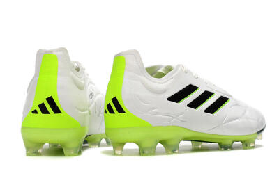 Men's Adidas Copa Pure.1 FG Football Boots - White/Black/Green