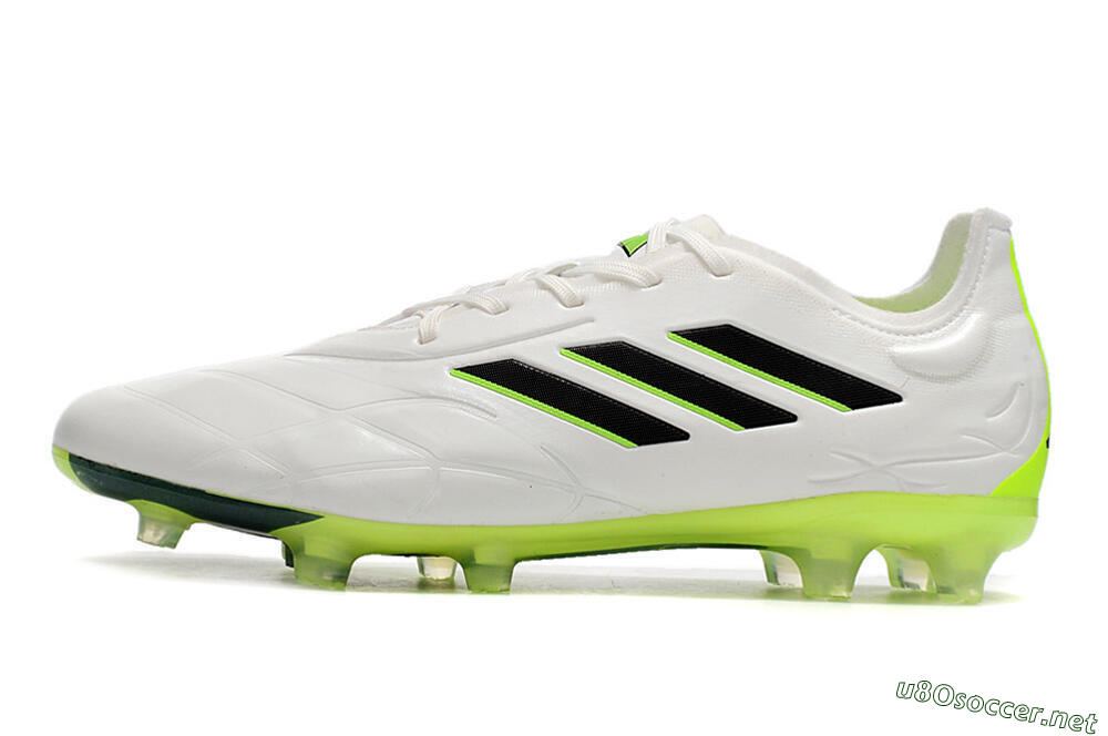 Men's Adidas Copa Pure.1 FG Football Boots - White/Black/Green 0