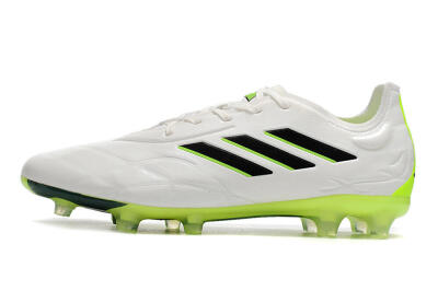 Men's Adidas Copa Pure.1 FG Football Boots - White/Black/Green