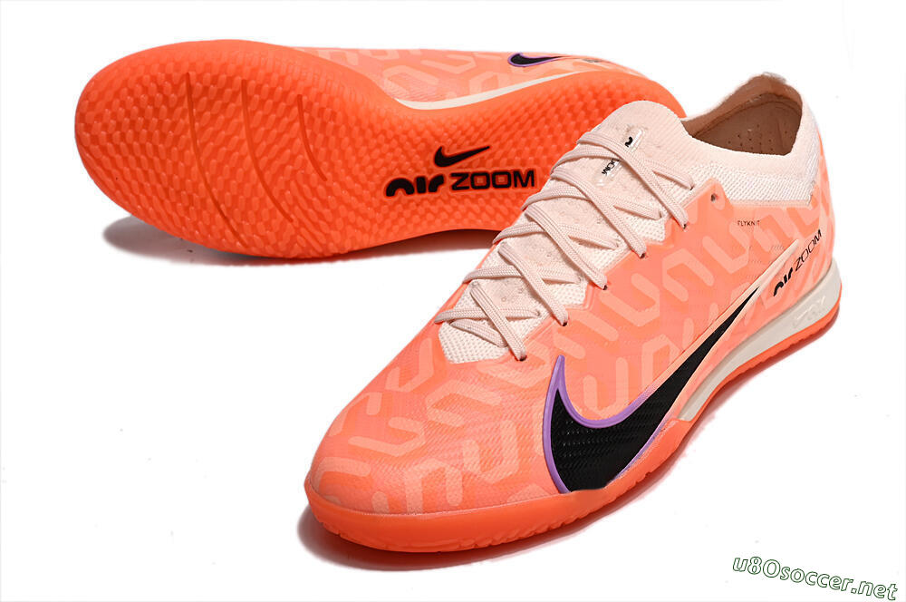 Men's Nike Air Zoom Mercurial Vapor 15 Elite IC Football Shoes - Pink/Black/Purple 3