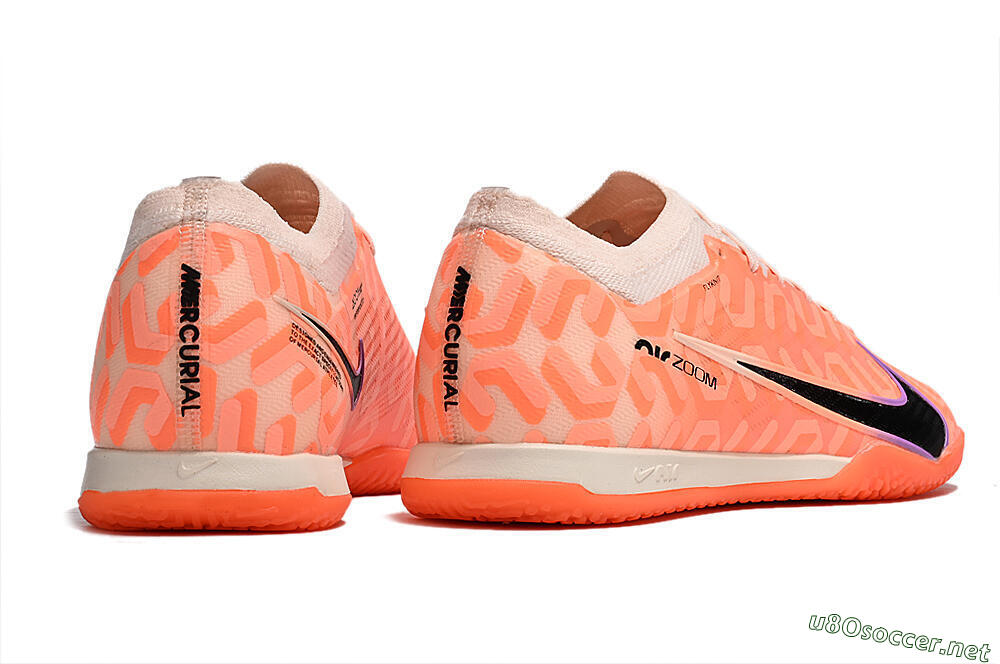 Men's Nike Air Zoom Mercurial Vapor 15 Elite IC Football Shoes - Pink/Black/Purple 6