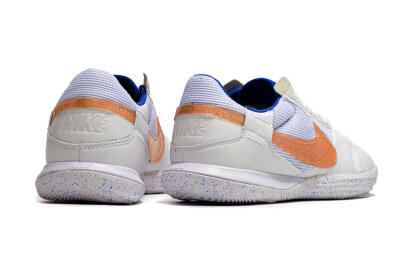Men's Nike Street Gato IC Football Shoes - White/Pink/Blue