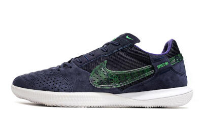 Men's Nike Street Gato IC Football Shoes - Blue/Black/Green