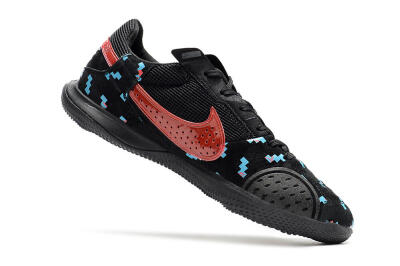 Men's Nike Street Gato IC Football Shoes - Black/Blue/Red