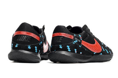 Men's Nike Street Gato IC Football Shoes - Black/Blue/Red