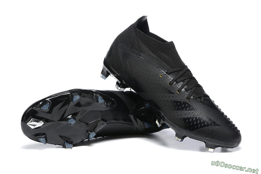 Men's Adidas Predator Accuracy+ FG Football Boots - Black/Black 4
