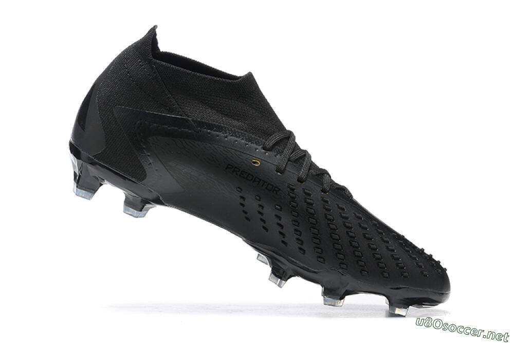 Men's Adidas Predator Accuracy+ FG Football Boots - Black/Black 6