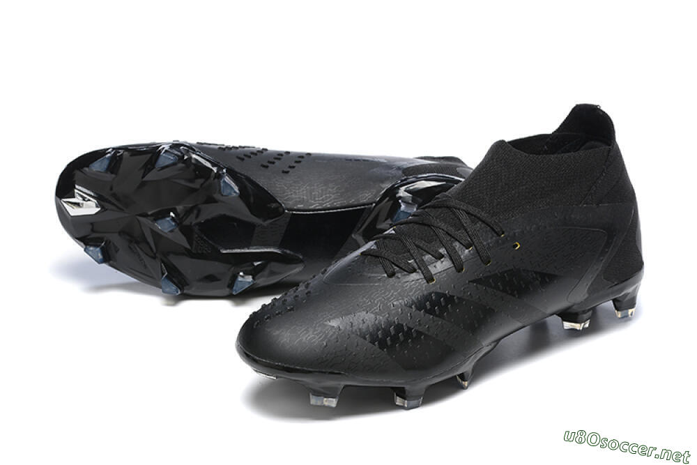 Men's Adidas Predator Accuracy+ FG Football Boots - Black/Black 3