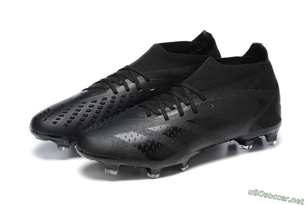 Men's Adidas Predator Accuracy+ FG Football Boots - Black/Black 9