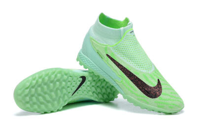 Men's Nike Phantom GX Elite DF Link TF Football Shoes - Green/Black/Brown