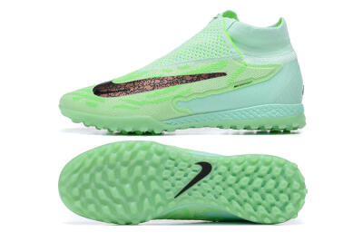 Men's Nike Phantom GX Elite DF Link TF Football Shoes - Green/Black/Brown