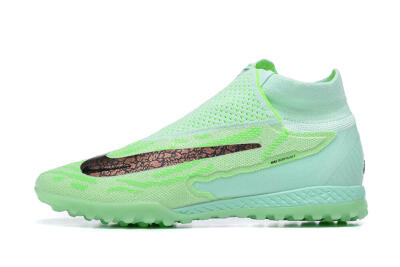 Men's Nike Phantom GX Elite DF Link TF Football Shoes - Green/Black/Brown