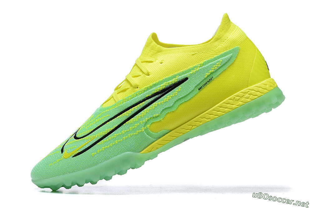 Men's Nike Phantom GX Elite TF Football Shoes - Green/Black/Yellow 7