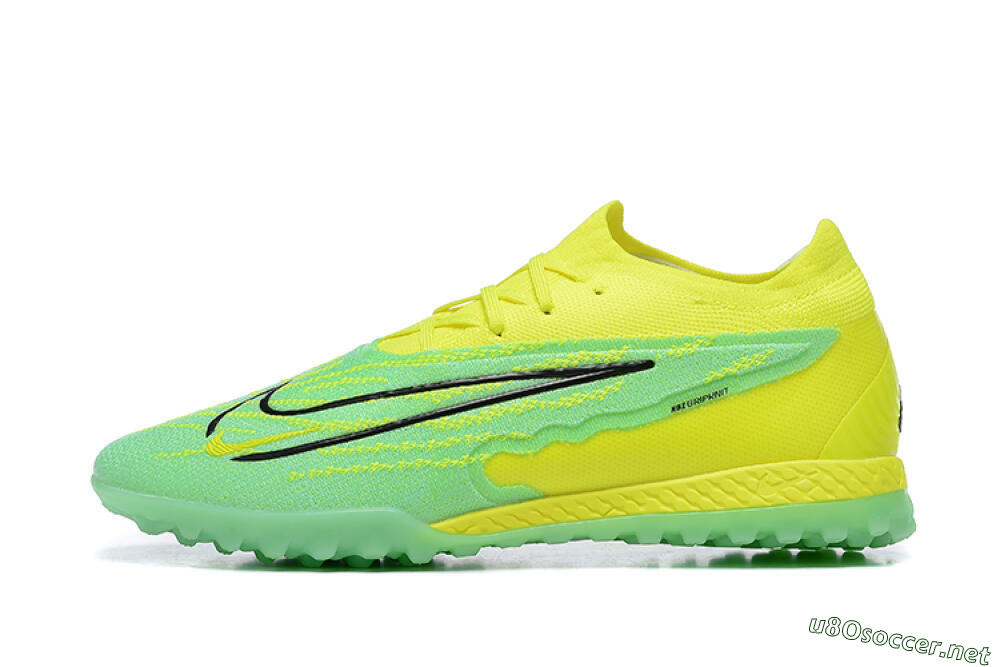 Men's Nike Phantom GX Elite TF Football Shoes - Green/Black/Yellow 0