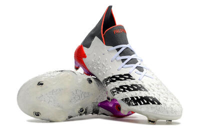 Men's Adidas Predator Freak.1 FG Football Boots - White/Grey/Red