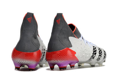 Men's Adidas Predator Freak.1 FG Football Boots - White/Grey/Red