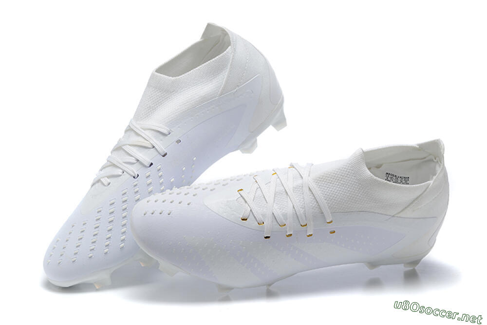 Men's Adidas Predator Accuracy+ FG Football Boots - White/White 5