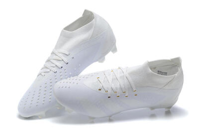Men's Adidas Predator Accuracy+ FG Football Boots - White/White
