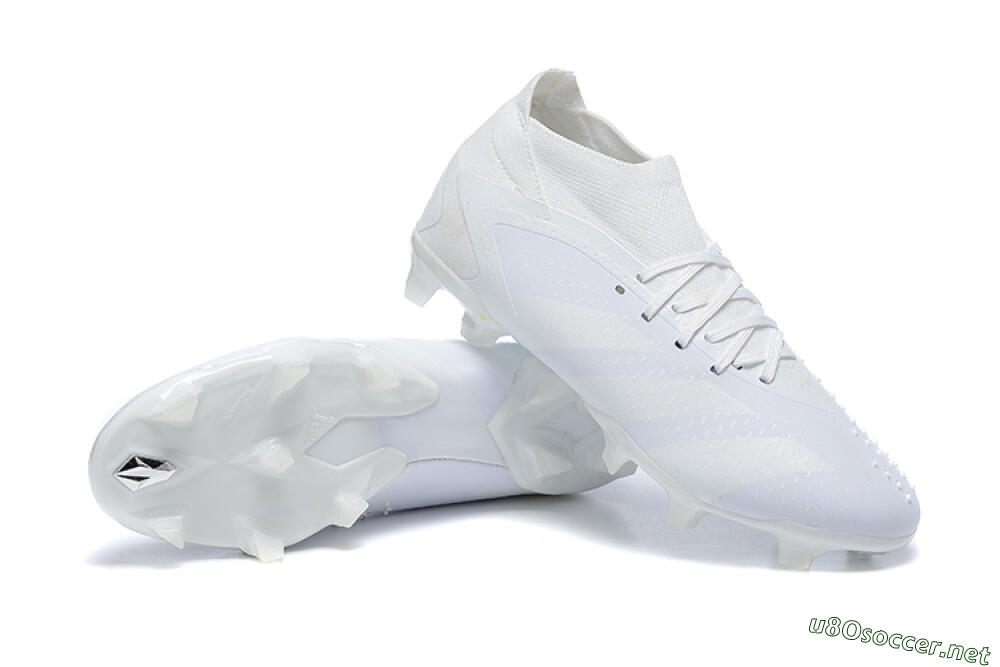 Men's Adidas Predator Accuracy+ FG Football Boots - White/White 4