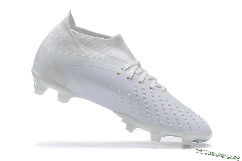 Men's Adidas Predator Accuracy+ FG Football Boots - White/White 6