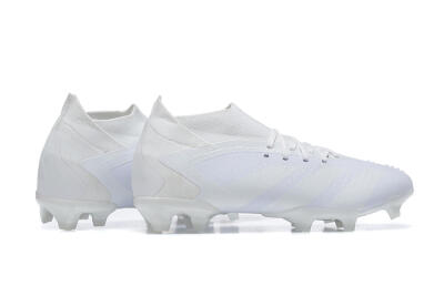Men's Adidas Predator Accuracy+ FG Football Boots - White/White