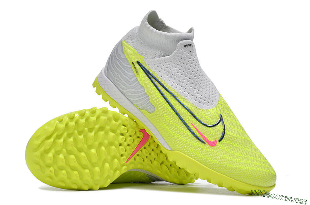 Unisex Nike Phantom GX Elite DF Link TF Football Shoes - Green/Black/White 3