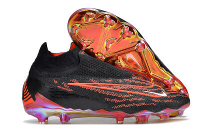 Men's Nike Phantom GX Elite DF Link FG Football Boots - Black/Red/White