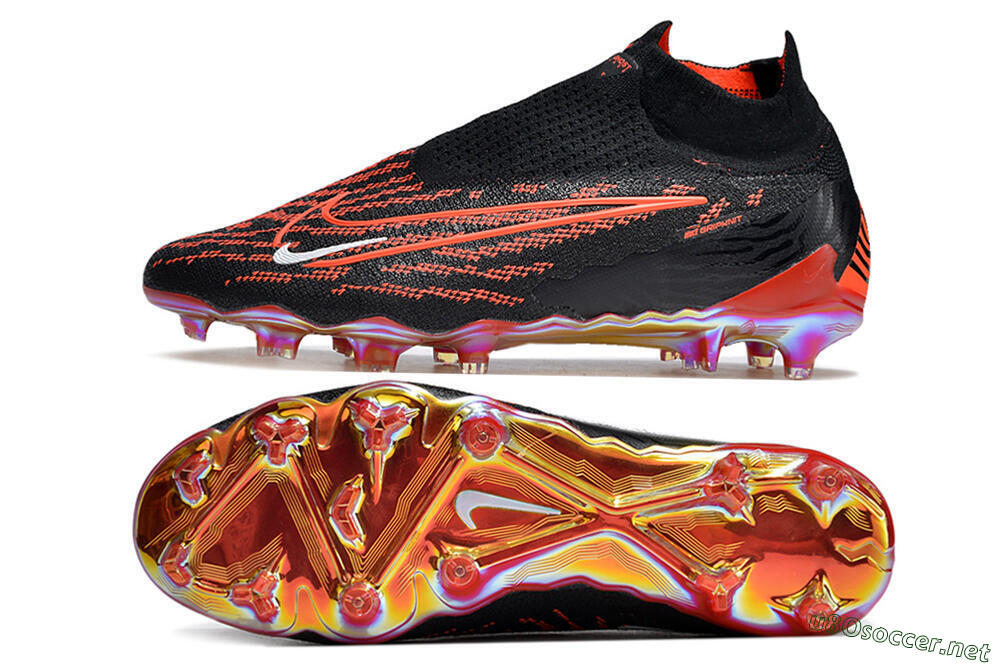 Men's Nike Phantom GX Elite DF Link FG Football Boots - Black/Red/White 1