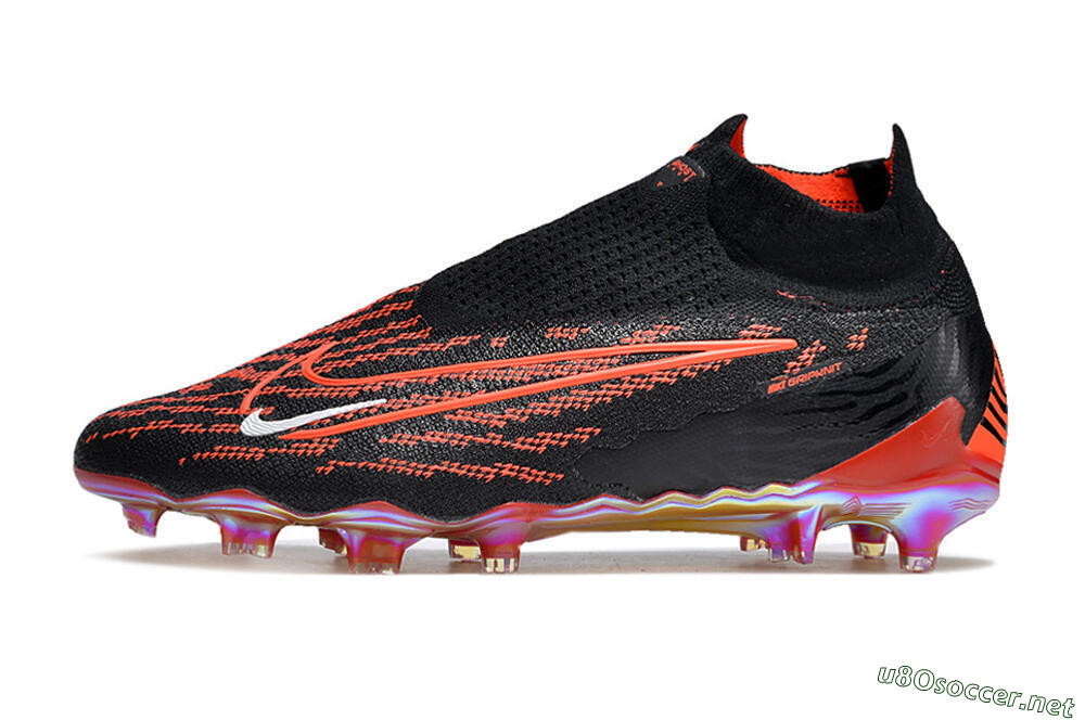 Men's Nike Phantom GX Elite DF Link FG Football Boots - Black/Red/White 0
